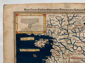 Middle East - Cyprus, Syrië, Palestina; Sebastian Münster -