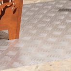 vidaXL Trap Tread Rechthoekig 4 pcs Zilver 90 x 50 cm, Doe-het-zelf en Bouw, Ladders en Trappen, Verzenden, Nieuw