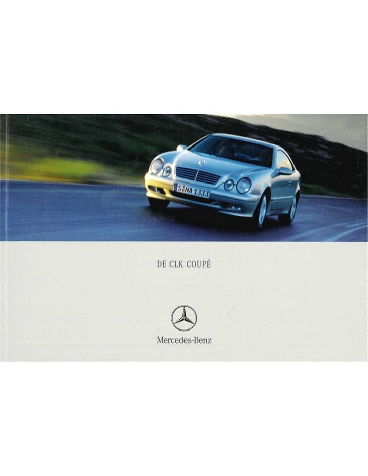 2000 MERCEDES BENZ CLK COUPÉ BROCHURE NEDERLANDS, Livres, Autos | Brochures & Magazines
