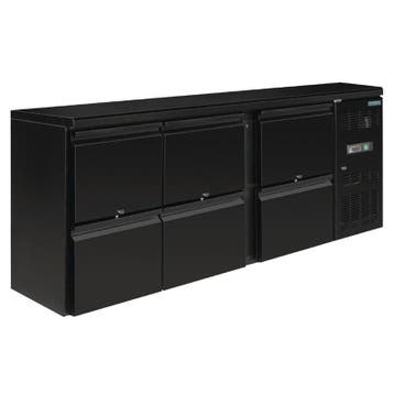 Barkoelkast | U-SERIE | 536L | Zwart | 0°C/+10°C |, Verzenden