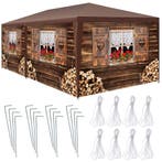 tectake Paviljoen Almchalet met verwijderbare zijdelen - 6 m, Verzenden, Nieuw