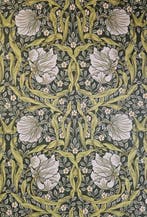Stof Pimpernel William Morris GROEN Art Nouveau Limited