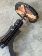 Tabouret - Bois, Cuir, Métal - siège de piano, Antiquités & Art