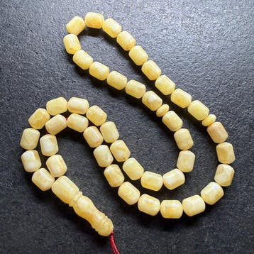 Baltisch amber tesbih gebedskralen rozenkrans, 33.86 capsule
