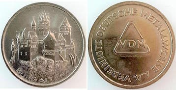5 Mark 1968 Duitsland 5 Dm Vdm Automaten-probe mit Randin..., Verzenden, België