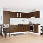 vidaXL Keuken Kast Kalmar Bruin Eiken 80 x 46 x 81,5 cm, Huis en Inrichting, Verzenden, Nieuw