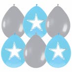 Geboorte Ballonnen Jongen Schrijfbaar Versiering 30cm 6st, Verzenden, Nieuw