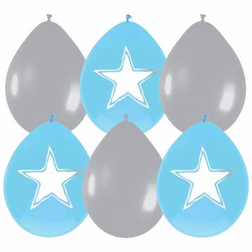 Geboorte Ballonnen Jongen Schrijfbaar Versiering 30cm 6st, Verzenden, Nieuw