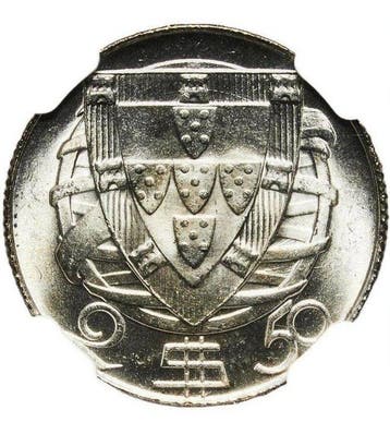 Portugal. 2 ½ Escudos 1951 - NGC MS65