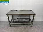 RVS Werktafel met onderschap 150 x 70 x 90 cm Horeca, Ophalen of Verzenden, Nieuw in verpakking