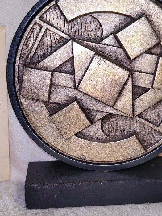 Giò Pomodoro - Reliëf, Guscio - 14.5 cm - .1000 zilver -, Antiek en Kunst, Antiek | Overige Antiek