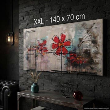 Monika Spiewak - Abstract - Oil Painting Stretched On The
