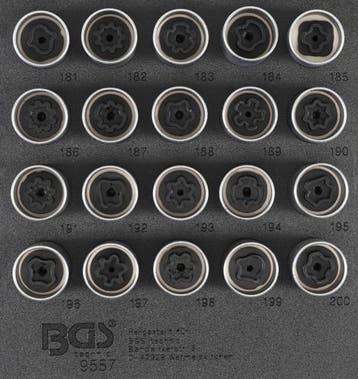 Bgs Technic Rim Lock dop Set voor Opel, Vauxhall (Version B), Verzenden, Nieuw