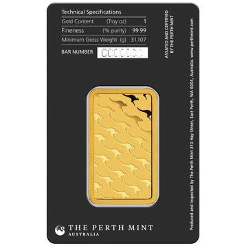 1 Troy Ounce - Goud .999 - The Perth Mint - Verzegeld en met