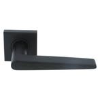 Deurkruk Wig op geveerd vierkant rozet mat zwart, Ophalen of Verzenden, Nieuw