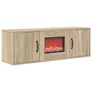 vidaXL Elektrische haard Sonoma 110 x 30 x 36,5 cm Bewerkt, Huis en Inrichting, Verzenden, Nieuw