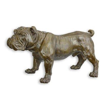 Beeld, XL Engelse Bull Dog 54.5 cm / 9.7 kg - 31 cm - Brons, Antiek en Kunst
