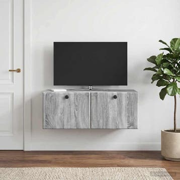 vidaXL Wandmontage TV-kast 78,5 x 31 x 30 cm Grijs Sonoma, Verzenden, Nieuw
