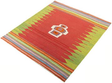 Handgeweven designer Kelim - Verzamelaarsstuk - Kelim - 107, Huis en Inrichting, Nieuw