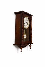 Horloge murale - Bois, Laiton - 1960-1970, Antiquités & Art