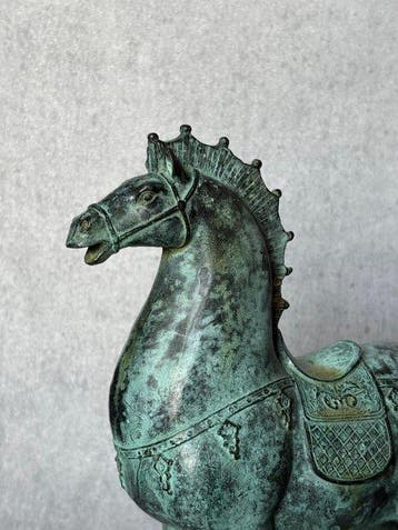 Tang-Dynasty stijl paard 24 cm - Brons - China (Zonder