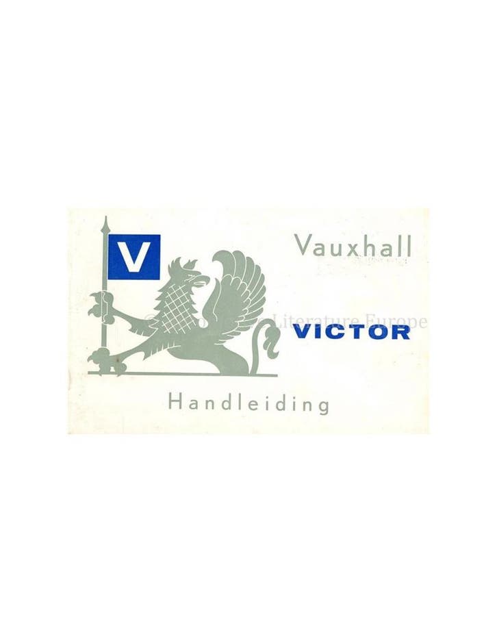 1961 VAUXHALL VICTOR INSTRUCTIEBOEKJE NEDERLANDS, Auto diversen, Handleidingen en Instructieboekjes