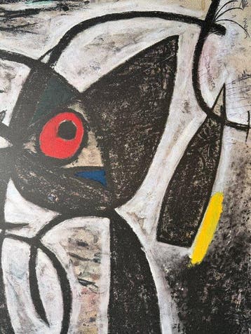 Joan Miro (1893-1983) - Loiseau a loeil rouge