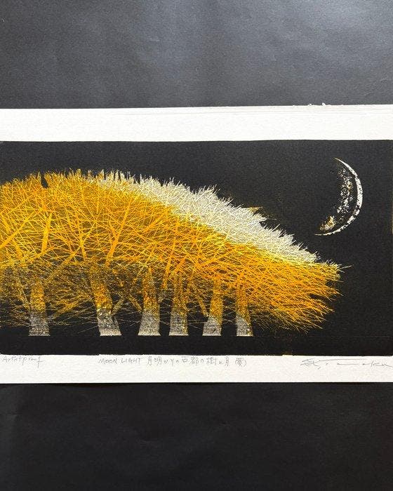 MOON LIGHT Tsukiakarinokotonokitotsuki(Ki) - Tanaka, Antiek en Kunst, Antiek | Overige Antiek