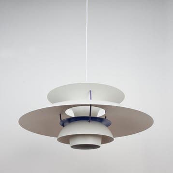Poul Henningsen - Plafondlamp - PH5 - Aluminium, Antiquités & Art