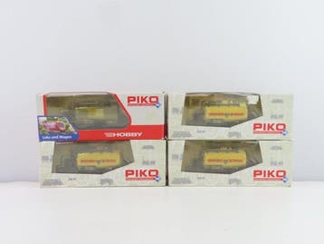 Piko H0 - 95662/95503 - Modeltrein goederenwagon (5) - 4x, Hobby en Vrije tijd, Nieuw