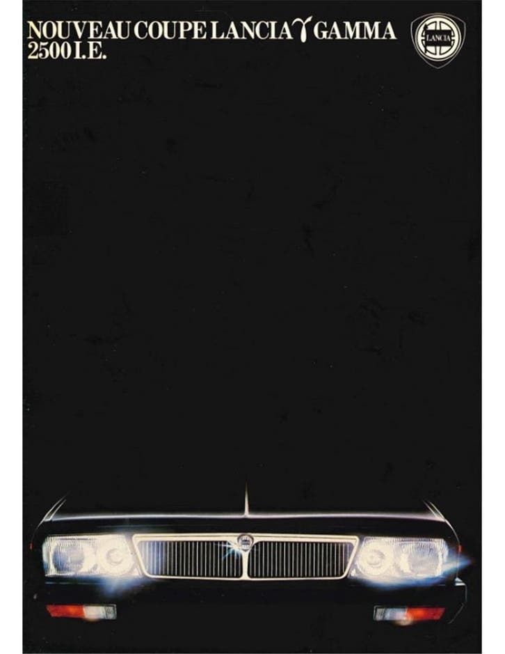 1981 LANCIA GAMMA COUPE 2500 I.E. BROCHURE FRANS, Livres, Autos | Brochures & Magazines, Enlèvement ou Envoi
