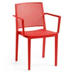 Stoel | Kunststof | Rood | In-/Outdoor | 570x540x830(h)mm, Zakelijke goederen, Verzenden, Nieuw in verpakking
