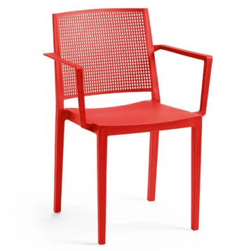 Stoel | Kunststof | Rood | In-/Outdoor | 570x540x830(h)mm, Zakelijke goederen, Verzenden, Nieuw in verpakking