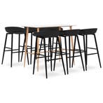 vidaXL 7-delige Barset wit en zwart, Verzenden, Nieuw