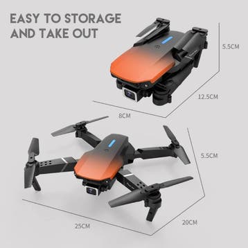 E88 Mini RC Drone met 4K Camera - WiFi Quadcopter met One, Verzenden, Nieuw