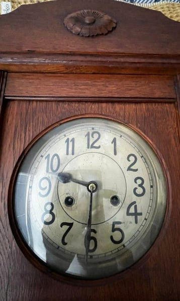 Regulateur wandklok - Badische Uhrenfabrik - Art Deco - Eik, Antiek en Kunst, Antiek | Klokken