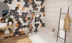 Wandtegel Equipe Rain Lichtgrijs Glans 7,5x30 (Muurtegels), Nieuw, 20 tot 40 cm, 10 m² of meer, Wandtegels
