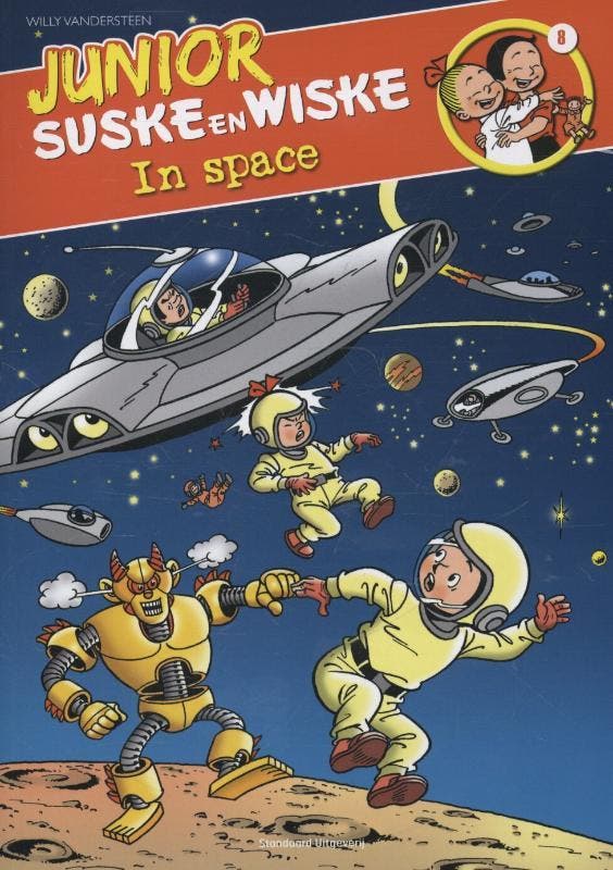 In space / Junior Suske en Wiske / 08 9789002251603, Boeken, Stripverhalen, Zo goed als nieuw, Verzenden