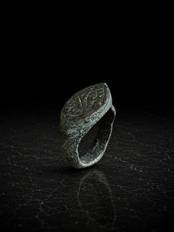 Laat-Romeins / Vroeg-Byzantijns Brons ring (Zonder, Antiek en Kunst