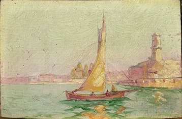 Franse school (XIX) - Marine aux bateaux à Marseille (vendu