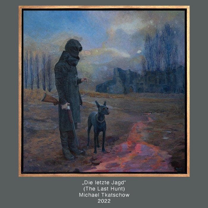 Michael Tkatschow MischaT - Die letzte Jagd (The Last, Antiek en Kunst, Kunst | Schilderijen | Modern