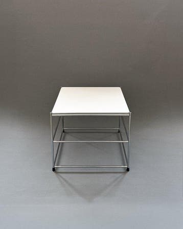 Bijzettafel - Chroom, Staal - Opgeknapte tafel gemaakt van