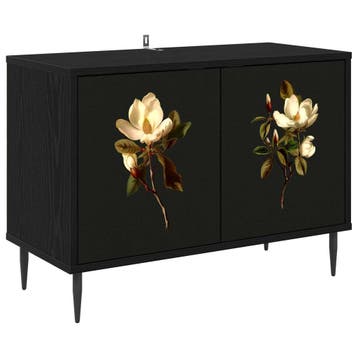vidaXL Tv-meubel BREMEN 69 x 33 x 50,5 cm Zwart eiken, Verzenden