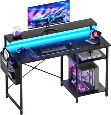 Bureau - Computertafel - Computerbureau - 120x48 cm - Zwart, Verzenden, Nieuw