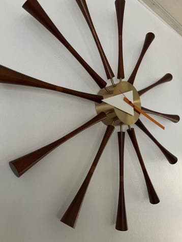 Horloge de cheminée avec automate - Vitra - Moderne du, Antiquités & Art