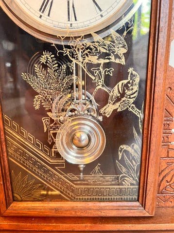 Pendelmantelklok - Waterbury Clock Company - Antiek Hout,