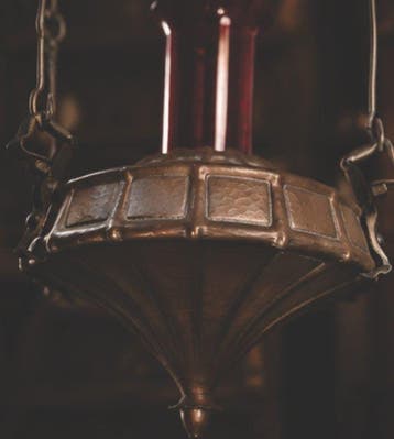 Godslamp - Goudrobijnglas