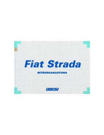 1999 FIAT STRADA INSTRUCTIEBOEKJE DUITS, Ophalen of Verzenden