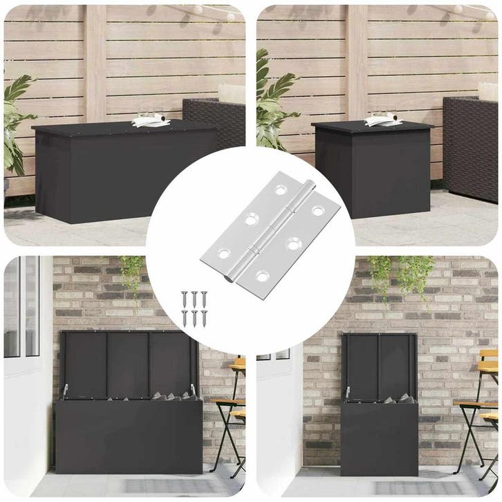 vidaXL Scharnier Effen 899 pcs Zilver 58 x 35 x 1 mm Staal, Doe-het-zelf en Bouw, Hang- en Sluitwerk, Nieuw, Verzenden