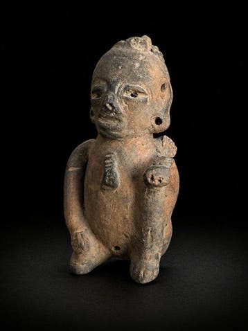 Maya-cultuur van de 5e v.Chr. tot de 3e n.Chr. Terracotta, Antiquités & Art